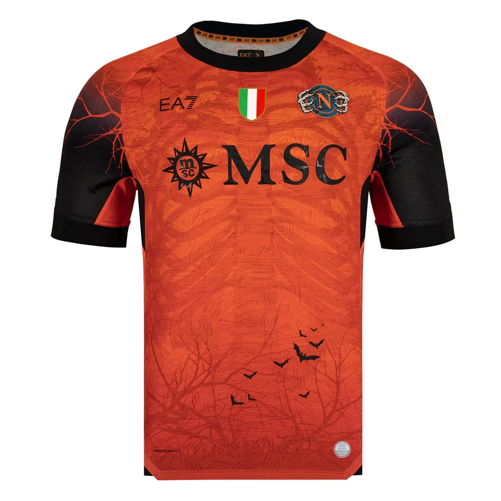 25-26 Napoli Halloween Orange Football Shirt Special Edition Match Shirt - Image 4