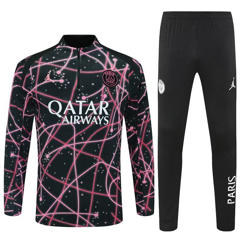 25-26 PSG Pre-Match Training Kits Red Football Track suits - Image 4