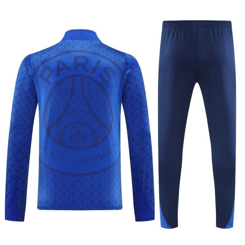 25-26 PSG Training Kit (Sweatshirt+Pants) Blue - Image 5