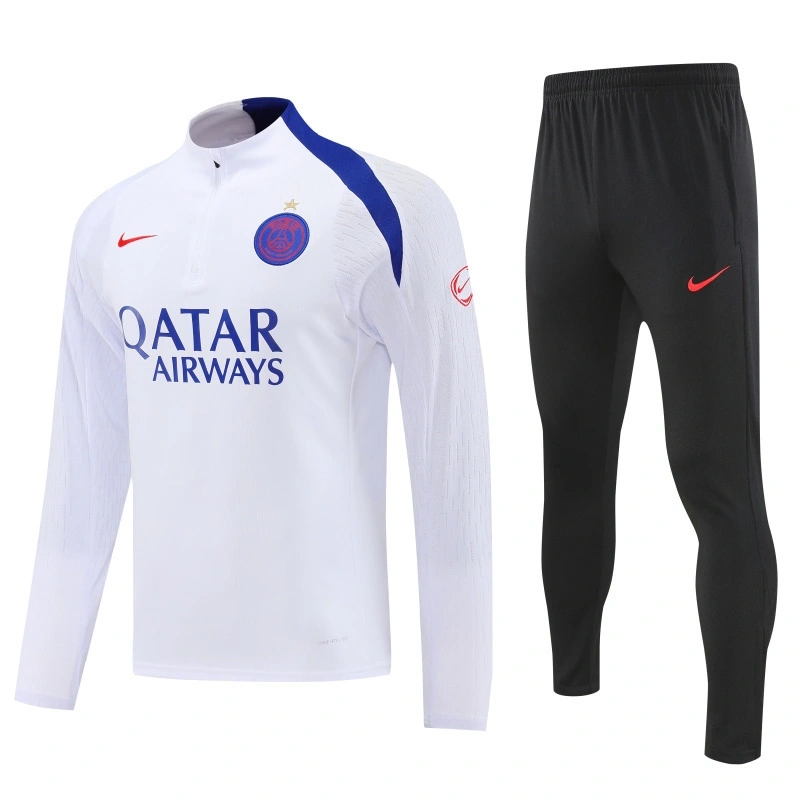 25-26 PSG Training Kit (Sweatshirt+Pants) white - Image 4