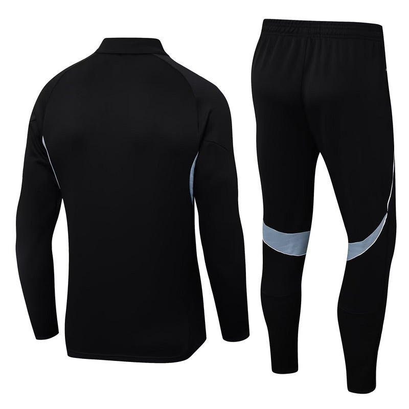 25-26 Real Madrid Black Football Tracksuits Long Jacket Suits - Image 5