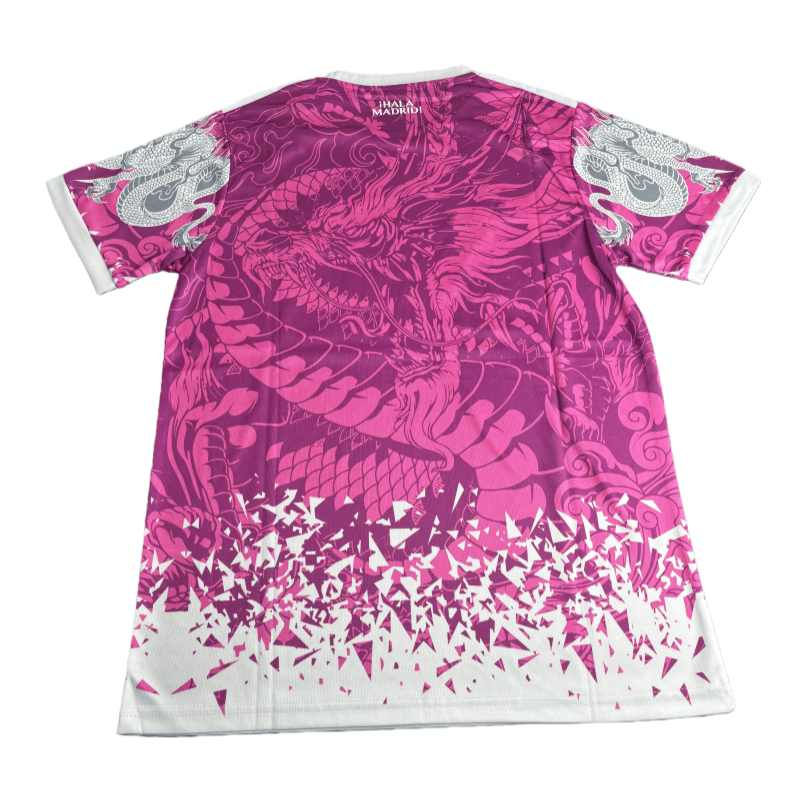 25-26 Real Madrid Pink Dragon Edition Football Shirt Fan Special - Image 5
