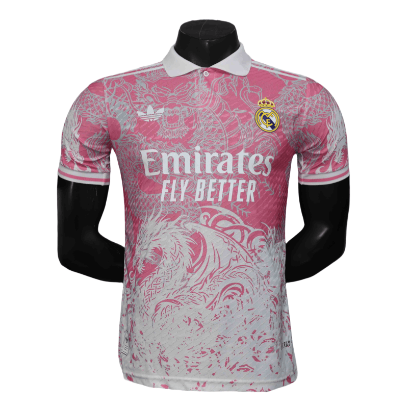25-26 Real Madrid Pink Dragon Player Special Edition Football Shirt - Image 4