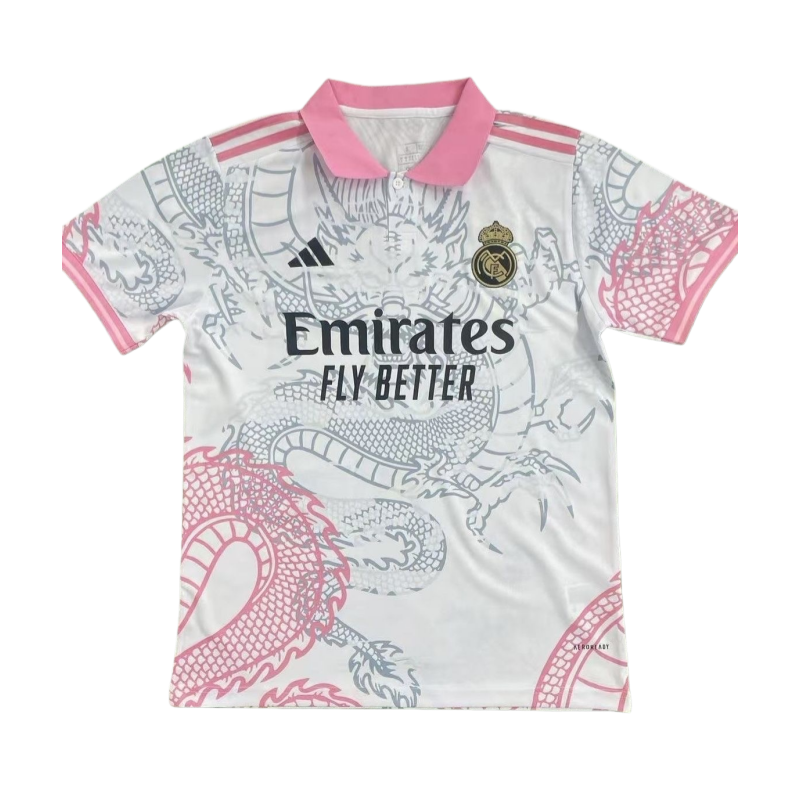 25-26 Real Madrid Pink Dragon Special Edition Football Shirt Fan version - Image 4