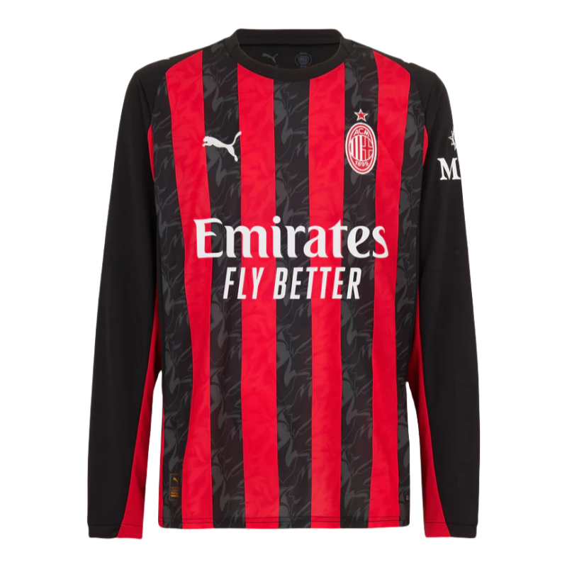 AC Milan 25-26 home long sleeved football shirt -Fan version - Image 4