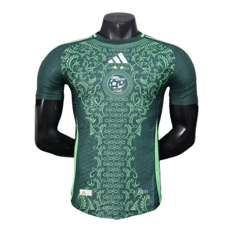 Algeria 2025-26 Green Special Edition Football Shirt Player Edition - Image 4