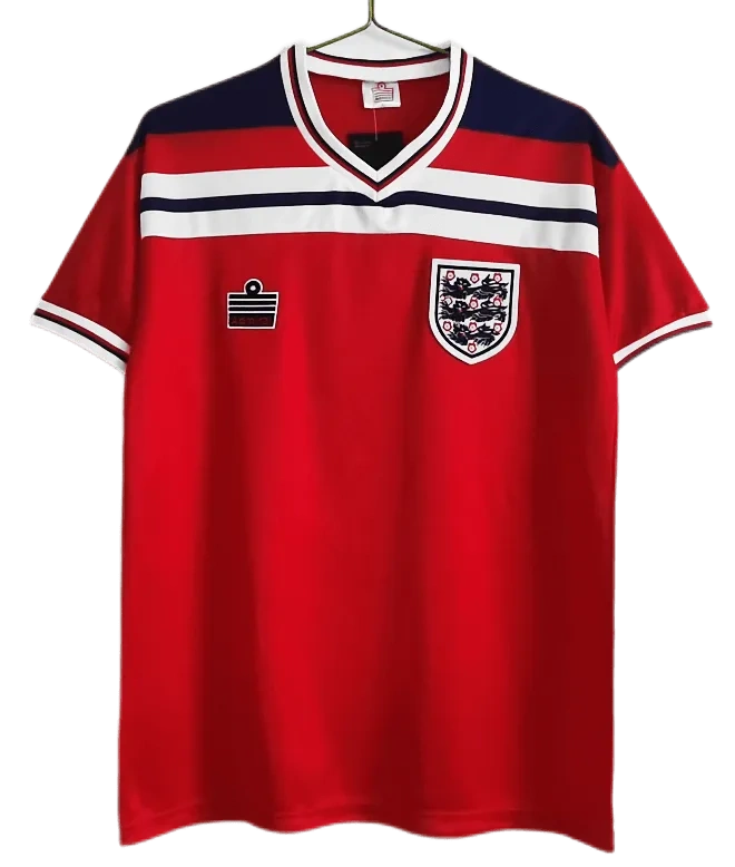 1982 England Retro Soccer Jersey Away Replica - Image 4