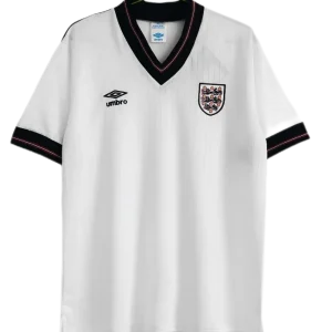 1984/87 England Retro Soccer Jersey Home Replica