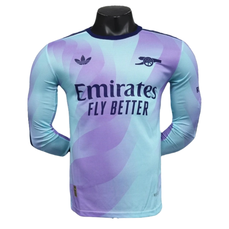 Arsenal Third Away Long Sleeve Jersey Player Version 2024-25 - Image 4