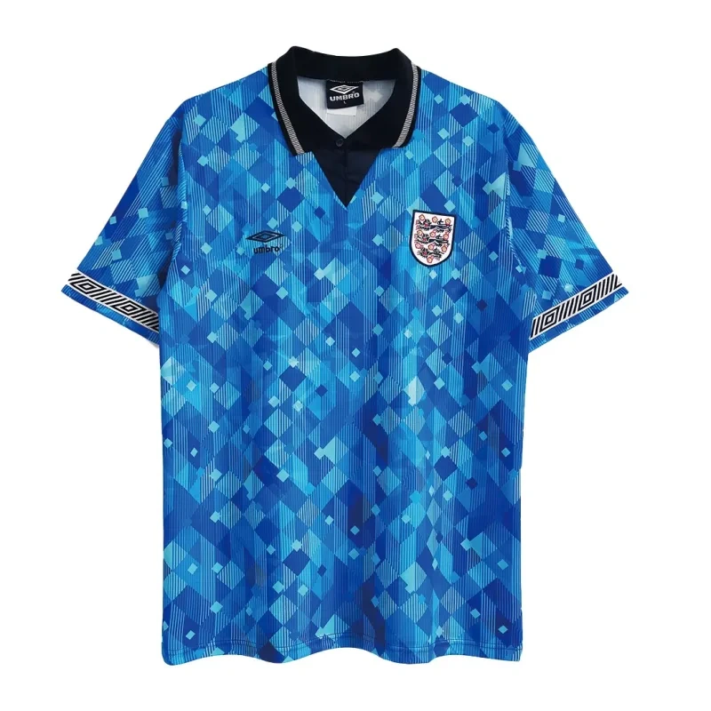 1990 England Retro Jersey Away Replica World Cup - Image 4