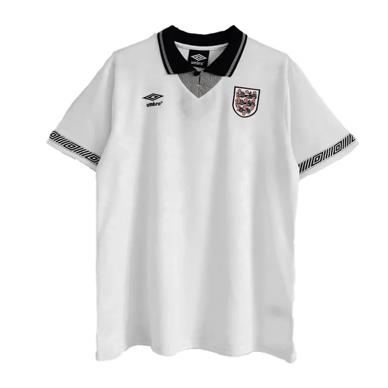 1990 England Retro Jersey Home Replica World Cup - Image 4