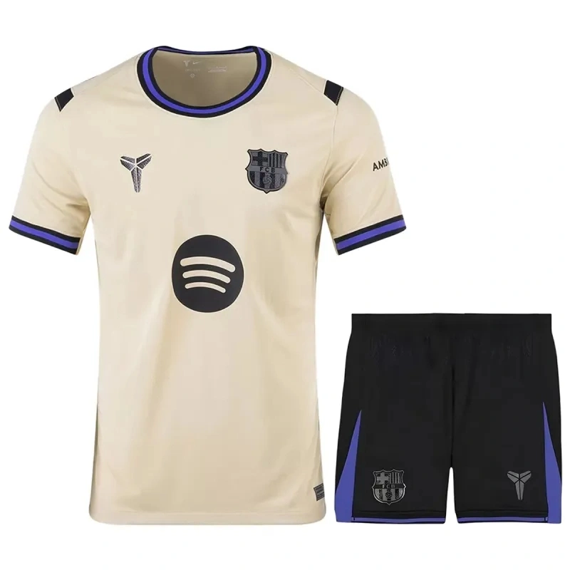 Barcelona Away Football jersey 2025-26 kit Fan Version Jersey+Shorts - Image 4