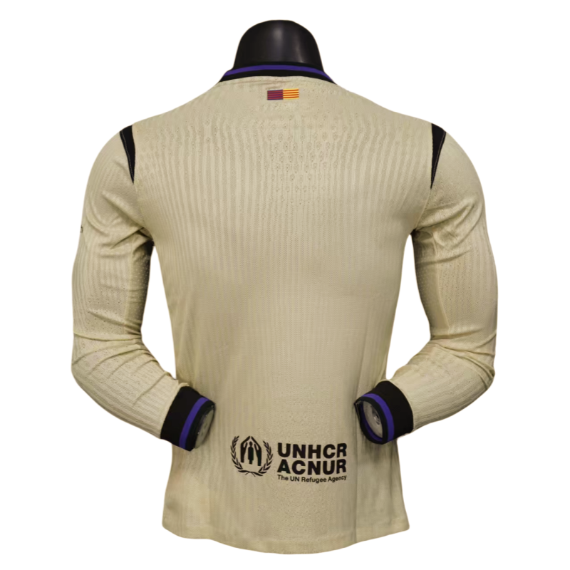 Barcelona Away Long sleeves football Jersey 2025-26 player version - Image 5