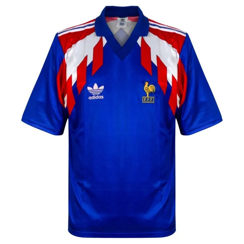 1990 France Retro Jersey Home World Cup - Image 4
