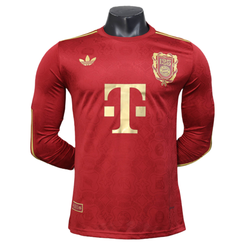 Bayern Munich 125th Anniversary Shirt Long Sleeve Jersey Player Version 25-26 - Image 4