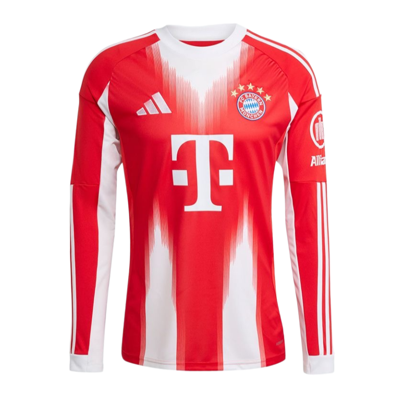Bayern Munich Long Sleeve Home Football Shirt 2025-26-Fan version