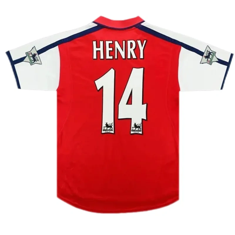 00-01 Arsenal Henry #14 Retro Jersey Home - Image 4