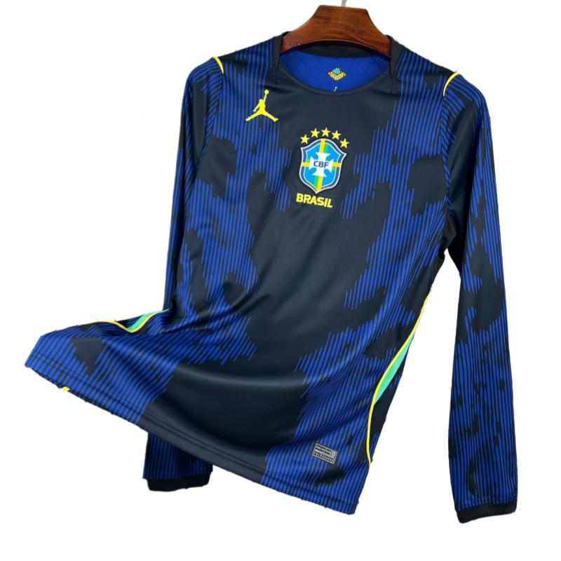 Brazil 2026 World Cup Away Long Sleeve Kit & Jersey Fan Version - Image 4