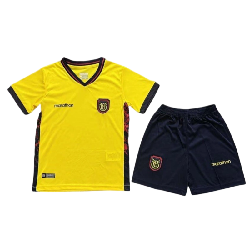 Ecuador World Cup 2026 Home Kids Short Sleeve Kit & Jersey + Shorts Fan Version - Image 4
