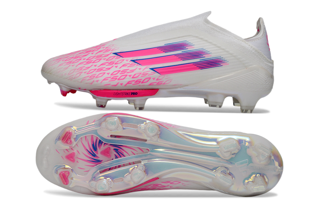 F50+series fully knitted waterproof FG Football Shoes without shoelaces - Image 5