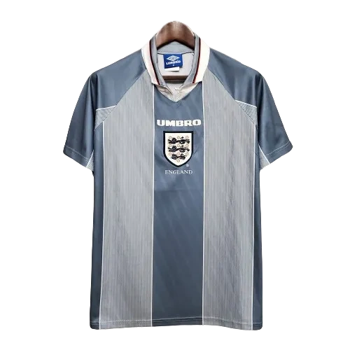1996 England Retro Soccer Jersey Away Replica Euro Cup - Image 4