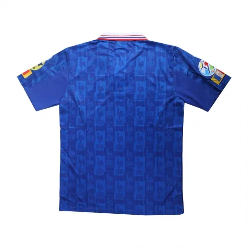 1996 France Retro Jersey Home Euro Cup - Image 5