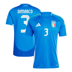 Italy Home Jersey CHIESA #14 BARELLA #18 DIMARCO #3 EURO 2024