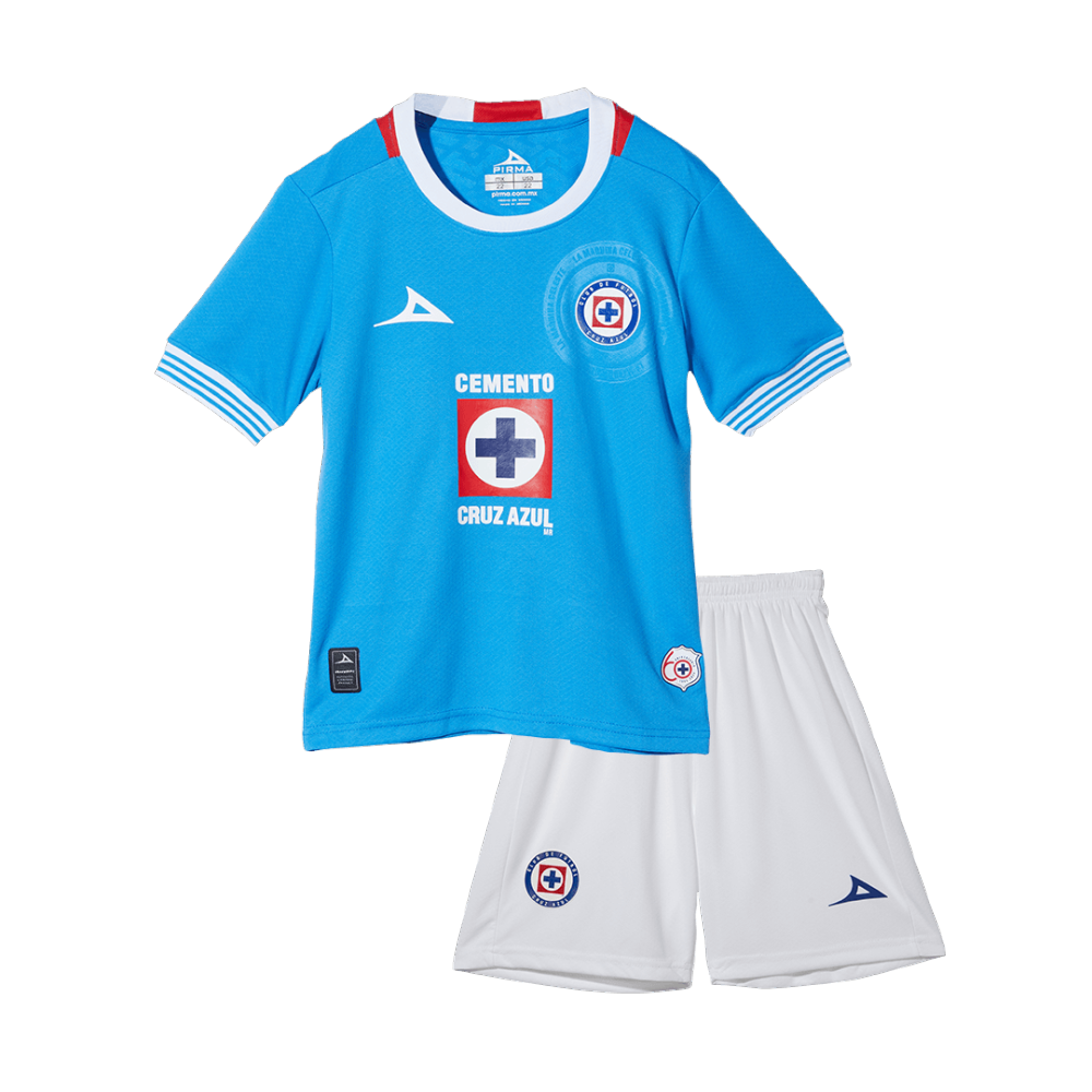 Kids Cruz Azul Home Soccer Kits 2024-25 - Image 4