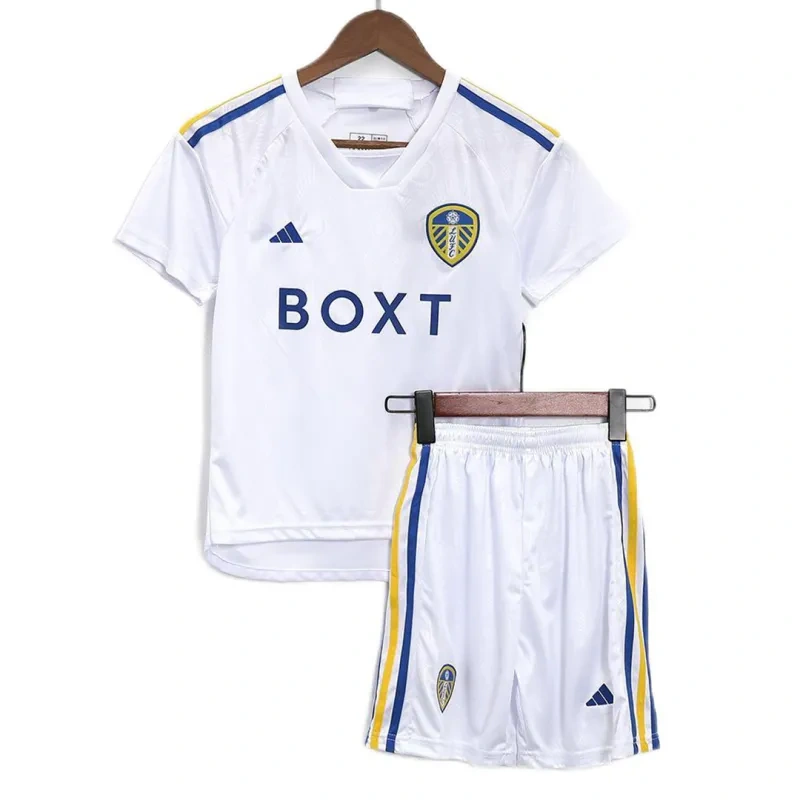Kids Leeds United Home Kit Jersey+Shorts 2023/24 - Image 4