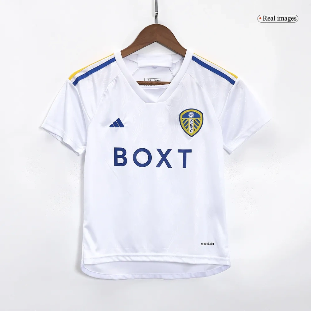 Kids Leeds United Home Kit Jersey+Shorts 2023/24 - Image 5