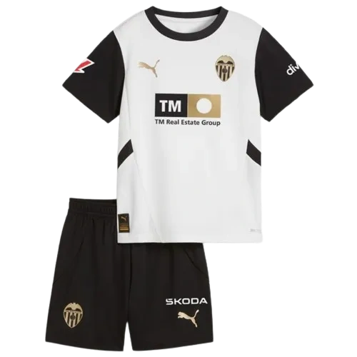 Kids Valencia Home Kits(Jersey+Shorts) 2024-25 - Image 4