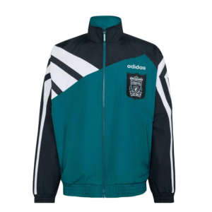 Liverpool 1995/96 Retro Style Training Windbreaker Jacket Green Fan Version