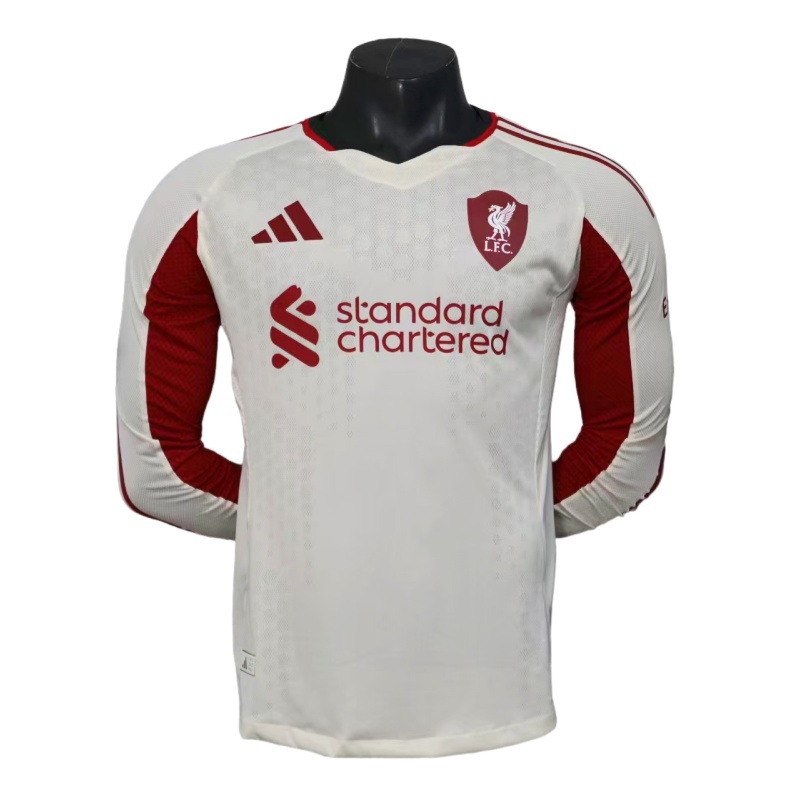 Liverpool away Long Sleeve football jersey 25-26 player version - Image 4