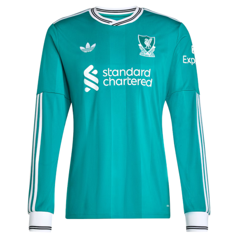 Liverpool Long Sleeve Third away green football jersey 2025-26 Fan version - Image 4