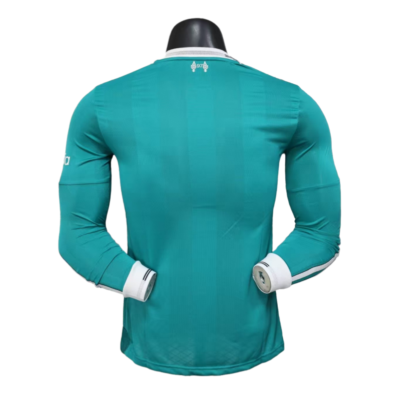 Liverpool Long Sleeve Third away green football jersey 2025-26 Player version - Image 5