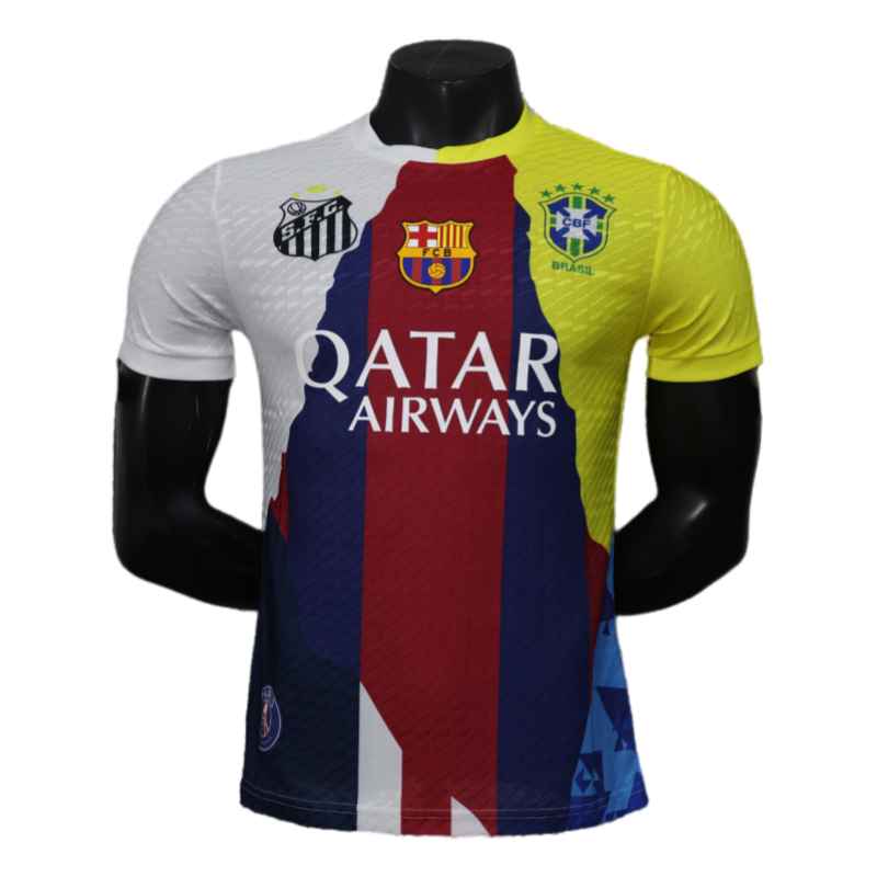 Neymar Barcelona and Brazil Santos PSG 25-26 Joint Club Player Special Edition New Football Shirt - Image 4