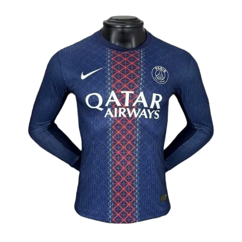PSG Saint-Germain Home Long Sleeve Soccer Jersey 25-26 Player Version - Image 4