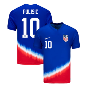 PULISIC #10 Authentic Soccer Jersey USA Nation Away Shirt 2024
