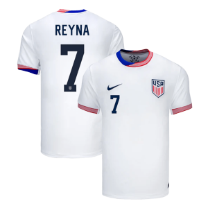REYNA #7 Authentic Soccer Jersey USA Nation Home Shirt 2024