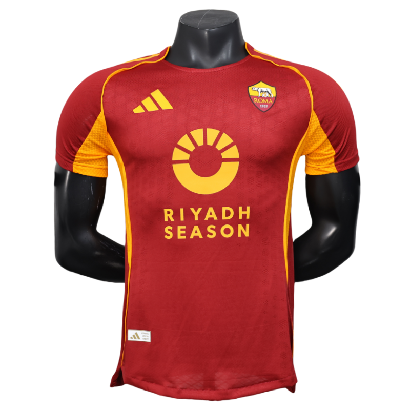 Roma Soccer Jersey Home Custom Shirt 25-26 - Image 4