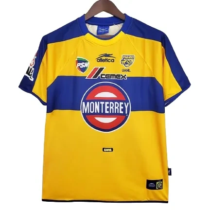 Tigres UANL 2001/02 Retro Jersey Home - Image 4