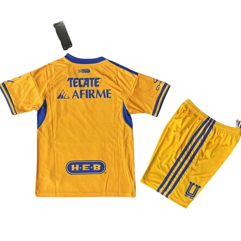 Tigres UANL Soccer Jersey Home Kids Kit Jersey+Shorts 2025-26 - Image 5