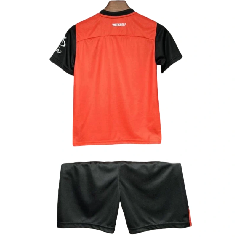 24-25 Bayer 04 Leverkusen Kids Kit Home Soccer Jersey - Image 5