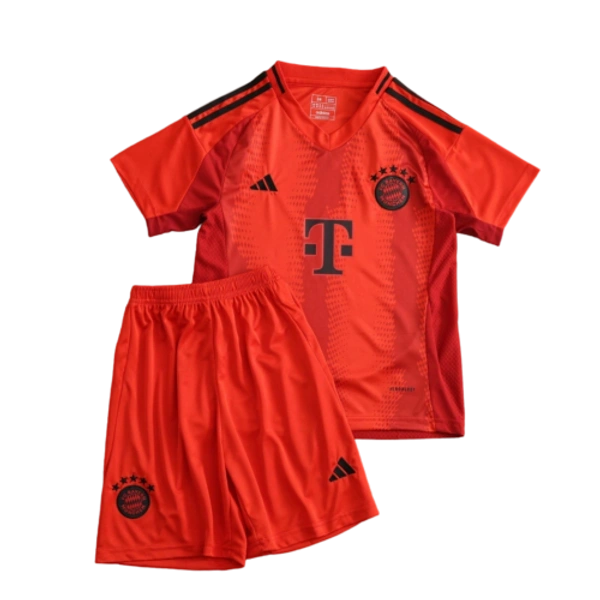 24-25 Bayern Munich Home Soccer Kids Kit Jersey+Shorts - Image 4