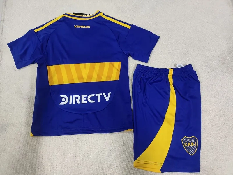 24-25 Boca Juniors Home Kids Kit Jerseys+Shorts - Image 5