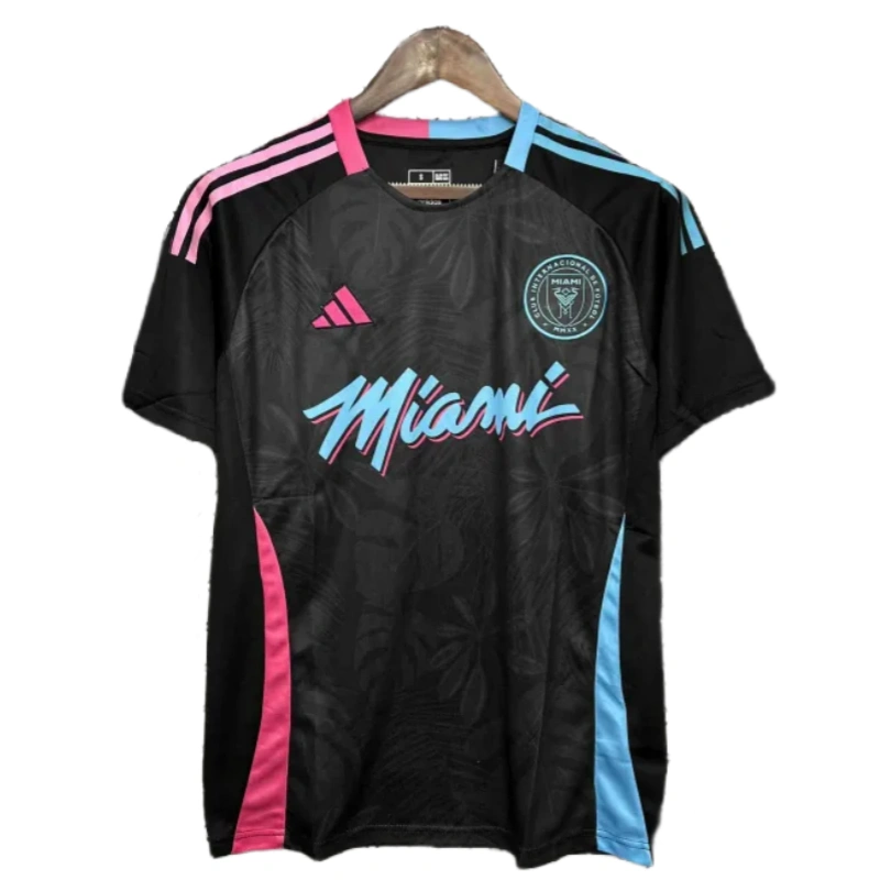 24-25 Inter Miami Special Edition Black Kit Soccer Uniform Jersey - Image 4