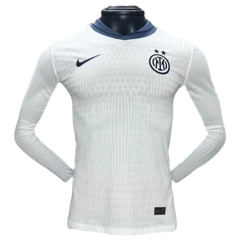 24-25 Inter Milan Away Long Sleeve Kit Player Version Shirt Soccer Jersey - Image 4