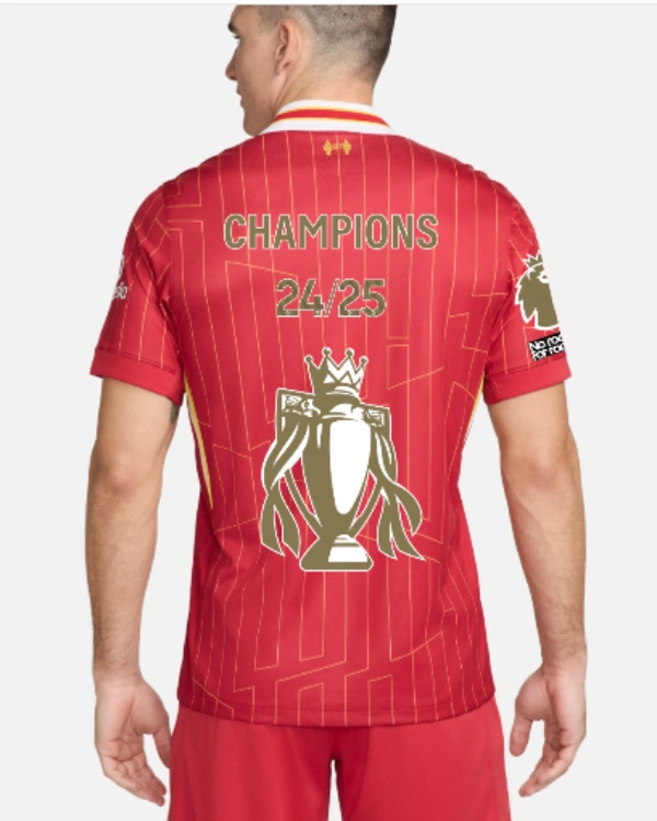 24-25 Liverpool Premier League Champions League Home Fan Edition Football Shirt - Image 5
