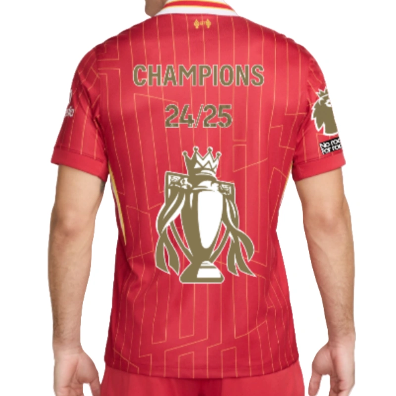 24-25 Liverpool Premier League Champions League Home Player Edition Football Shirt - Image 4