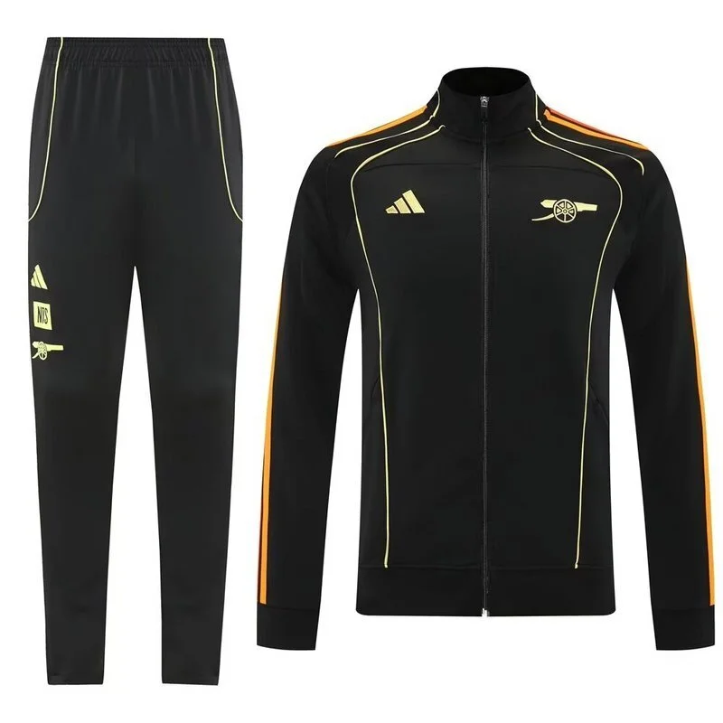 25-26 Arsenal UPB Black Football Tracksuits Long Jacket Suits - Image 4